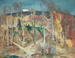 Ogród - Julian Fałat — widok dzieła