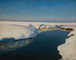 Śnieg - Julian Fałat — widok dzieła