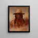 Sitting Bull - Julian Scott — oprawiony obraz na ścianie