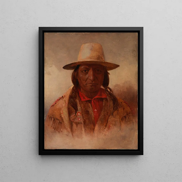 Sitting Bull - Julian Scott — oprawiony obraz na ścianie
