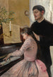 La leçon de piano - Julie Delance-Feurgard — widok dzieła