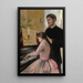 La leçon de piano - Julie Delance-Feurgard — oprawiony obraz na ścianie