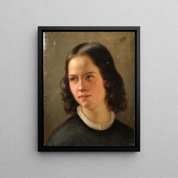 autoportret - Julie Wilhelmine Hagen-Schwarz — oprawiony obraz na ścianie