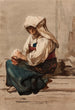 kobiety włoskiej - Julie Wilhelmine Hagen-Schwarz — widok dzieła