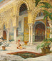 La cour de l'Alhambra - Julio Montenegro — widok dzieła