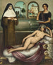 Les deux chemins - Julio Romero de Torres — widok dzieła