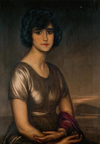 Julio Romero De Torres - Retrato De Dama Joven.webp