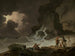 Burza za wyspą Wight - Julius Caesar Ibbetson — widok dzieła