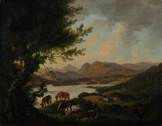 Lac Windermere - Julius Caesar Ibbetson — widok dzieła