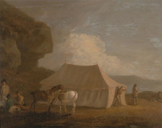 Le banquet de tir - Julius Caesar Ibbetson — widok dzieła