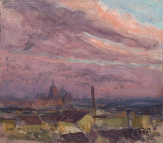Ciel du soir sur Munich - Julius Exter — widok dzieła