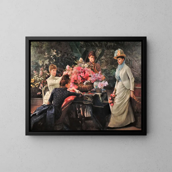 Wiosenne kwiaty - Julius LeBlanc Stewart — oprawiony obraz na ścianie