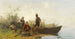 Rybacy z Chiemsee w spoczynku - Julius Noerr — widok dzieła