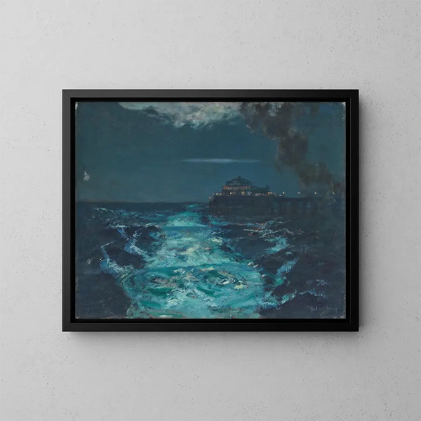 Le quai de Plymouth - Julius Olsson — oprawiony obraz na ścianie