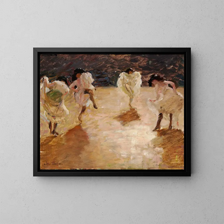 Julius Paulsen - Young women dancing the cancan Paris.webp