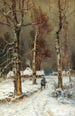 Wieczór zimowy - Julius Sergius Klever — widok dzieła