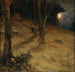 Noc w świetle księżyca w lesie - Julius Sergius Klever — widok dzieła