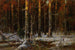 Leśna scena zimą - Julius Sergius Klever — widok dzieła