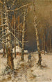 Podróżnik w śniegu - Julius Sergius Klever — widok dzieła
