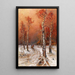 Ambiance hivernale avec corbeaux - Julius Sergius Klever — oprawiony obraz na ścianie
