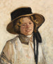 Dziewczyna z kapeluszem - Julius Seyler — widok dzieła