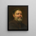 Autoportret - Julius Siegfried Uetz — oprawiony obraz na ścianie