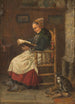 Stara dama w salonie - Julius Simmonds — widok dzieła