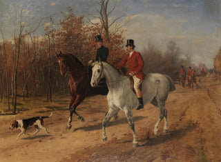 Julius von Blaas - Ausritt zur Parforcejagd.webp