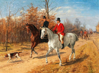 Polowania na polowania - Julius von Blaas — widok dzieła