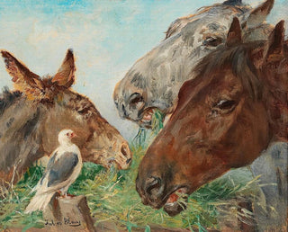 Les bons compagnons - Julius von Blaas — widok dzieła