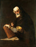 Przypuszczalnego filozofa będącego Archimedesem - Jusepe de Ribera — widok dzieła