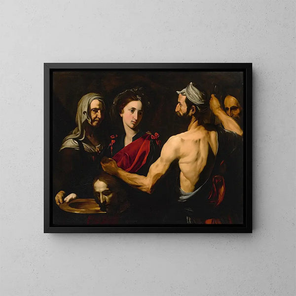 Salomé z głową świętego Jana Chrzciciela - Jusepe de Ribera — oprawiony obraz na ścianie
