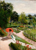 Czerwony parasol - Józef Mehoffer — widok dzieła