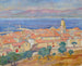 Widok na Saint-Tropez - Józef Pankiewicz — widok dzieła