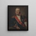 Portret generała Mikołaja Morawskiego - Józef Peszka — oprawiony obraz na ścianie