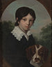 Portret dzieciństwa Ole Walicki 1805-1831 z psem - Józef Sonntag — widok dzieła