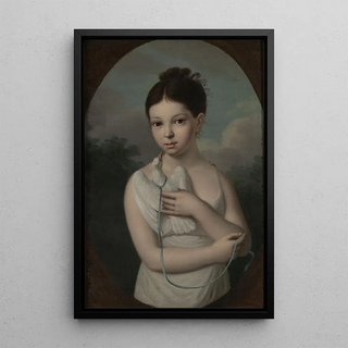 Jzef Sonntag - Portrait of Jzia Walicka 18081880 with a dove.webp