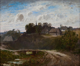 wioski polskiej - Józef Szermentowski — widok dzieła