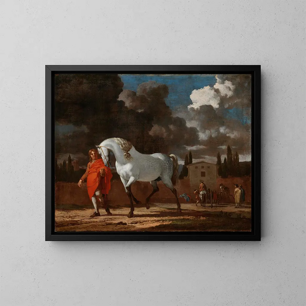 L'École de cavalerie - Karel Dujardin — oprawiony obraz na ścianie