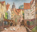 Aleja w historycznym mieście Marburg - Karl Armbrust — widok dzieła