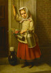 Portret młodej dziewczyny z wiadrem - Karl Friedrich Boser — widok dzieła