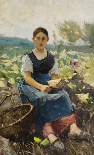Karl Hagemeister - Mdchen im Kohlfeld.webp