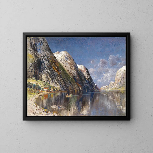 Fjord de Drontheim - Karl Kaufmann — oprawiony obraz na ścianie