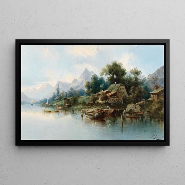 Karl Kaufmann - Large Mountain Lake.webp