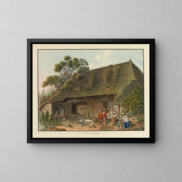 La Matinée champêtre - Karl Ludwig Zehender — oprawiony obraz na ścianie