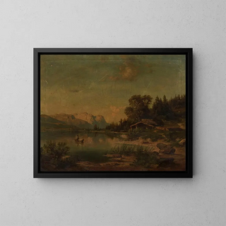 Karl Mller - Lake in the mountains.webp