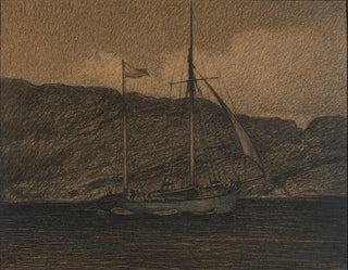 Łódź rybacka - Karl Nordström — widok dzieła