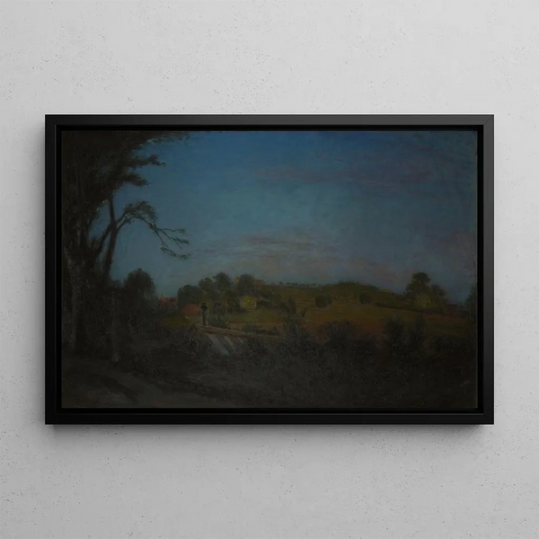 Wieczorne lato w Bellevue - Karl Nordström — oprawiony obraz na ścianie