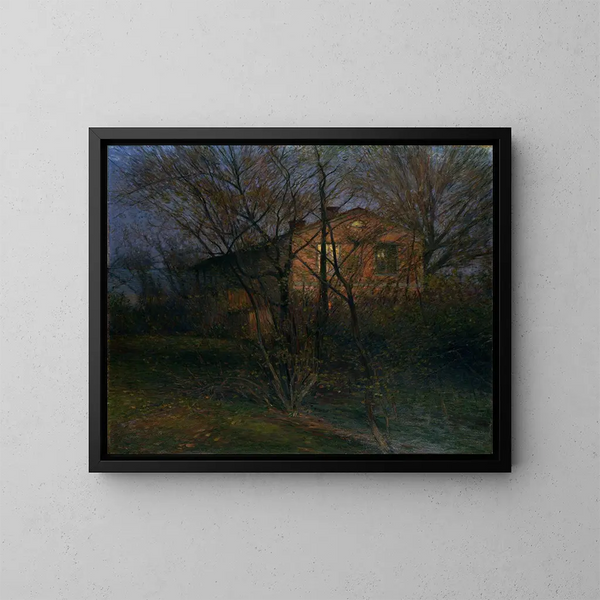 La Maison jaune - Karl Nordström — oprawiony obraz na ścianie