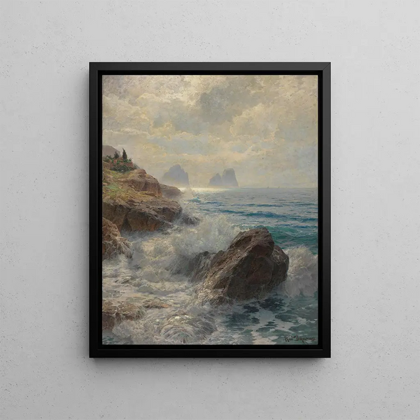 Karl Theodor Boehme - Morgenstimmung am Strand von Capri.webp